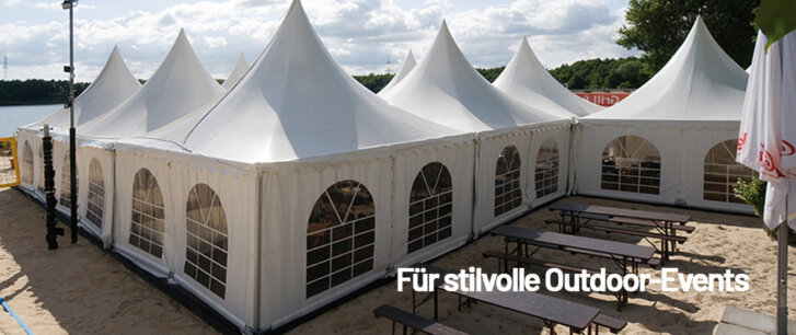 Pagodenzelt 5x5m Kuppelzelt Dome