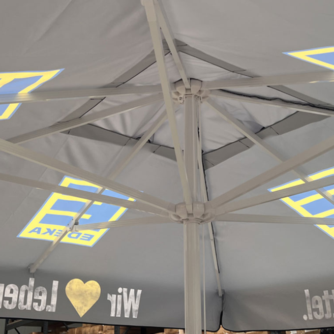 Schirme Werbeschirme Gastroschirme