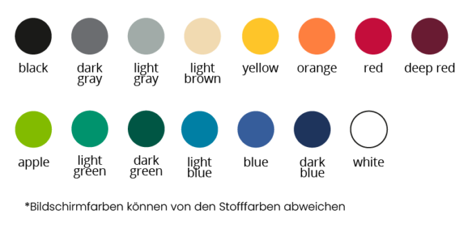 Pneumatisches Zelt Farben