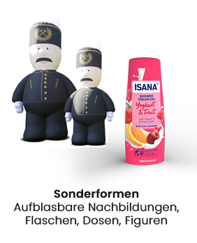 Aufblasbare Produktnachbildungen